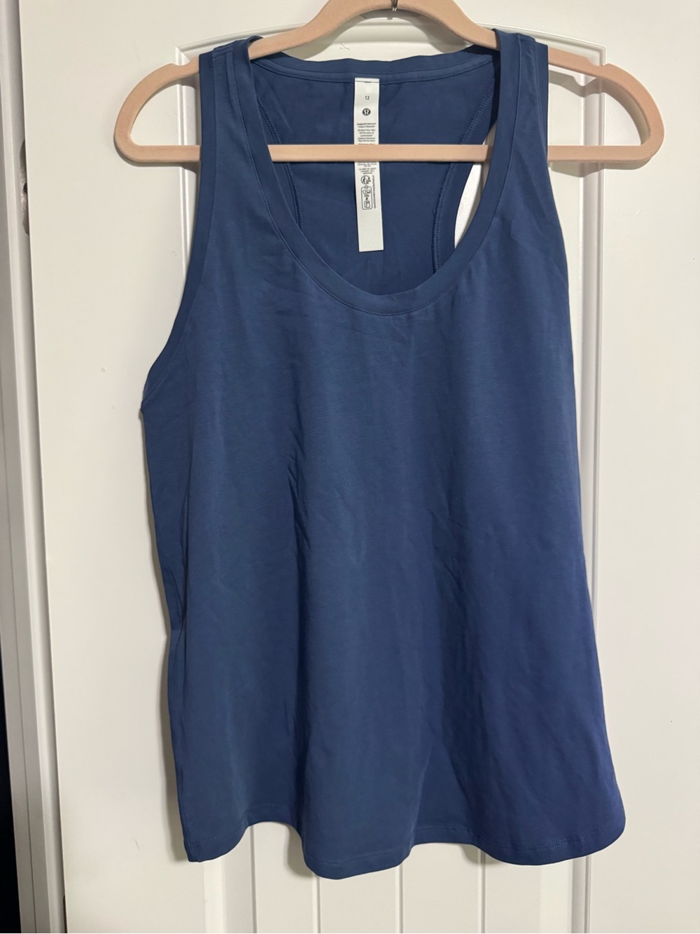 Women’s Lululemon blue twill love Tank Top sz 12 NWT